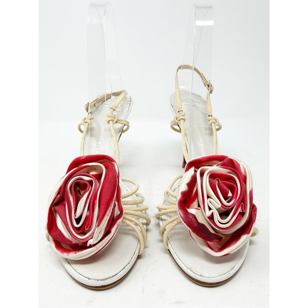 Giuseppe Zanotti Floral Rose Slingback Heels Womens Size EU 39 - Picture 3 of 10